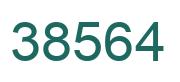 Number 38564 green image