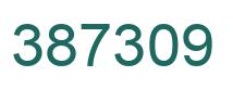 Number 387309 green image