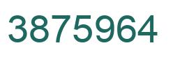 Number 3875964 green image