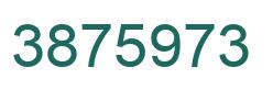 Number 3875973 green image