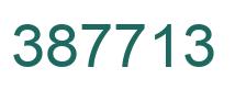Number 387713 green image