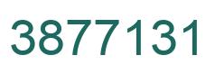 Number 3877131 green image