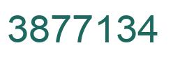 Number 3877134 green image