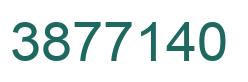 Number 3877140 green image
