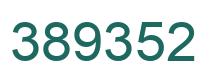 Number 389352 green image