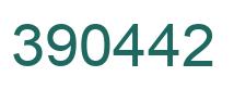 Number 390442 green image