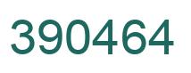 Number 390464 green image