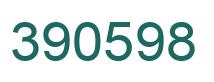 Number 390598 green image