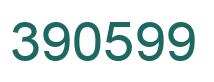 Number 390599 green image