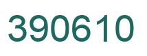 Number 390610 green image