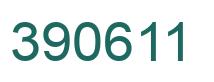 Number 390611 green image