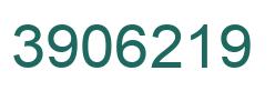 Number 3906219 green image