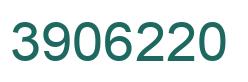 Number 3906220 green image