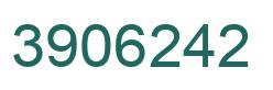 Number 3906242 green image