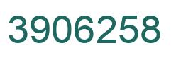 Number 3906258 green image