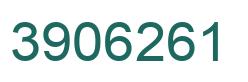 Number 3906261 green image