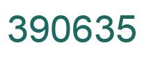 Number 390635 green image