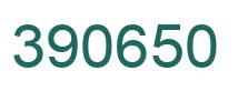 Number 390650 green image