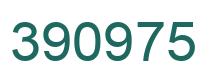 Number 390975 green image