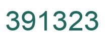 Number 391323 green image