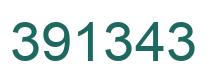 Number 391343 green image