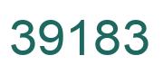 Number 39183 green image