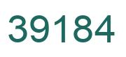 Number 39184 green image