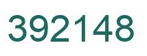 Number 392148 green image