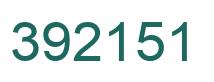 Number 392151 green image