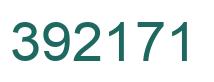 Number 392171 green image