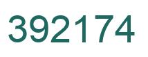 Number 392174 green image