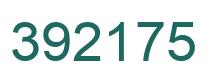Number 392175 green image