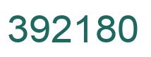 Number 392180 green image