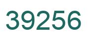 Number 39256 green image