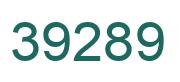 Number 39289 green image