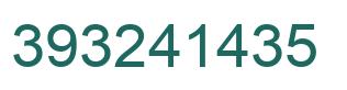 Number 393241435 green image