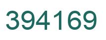 Number 394169 green image