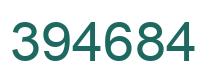 Number 394684 green image