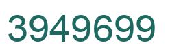 Número 3949699 imagen verde