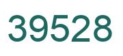 Number 39528 green image