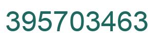 Number 395703463 green image