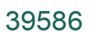Number 39586 green image