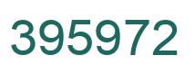 Number 395972 green image