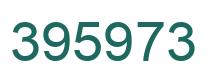 Number 395973 green image