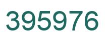 Number 395976 green image