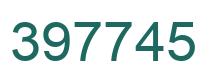 Number 397745 green image