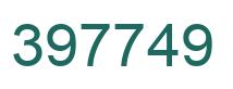 Number 397749 green image