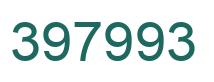 Number 397993 green image