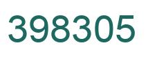 Number 398305 green image
