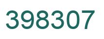 Number 398307 green image